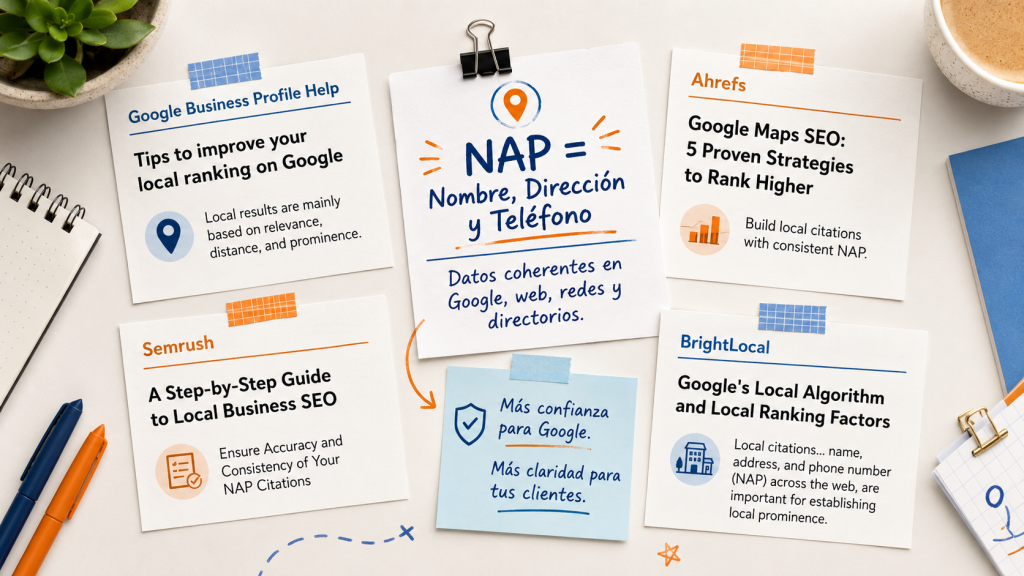 NAP nombre dirección y teléfono como factor de coherencia para el SEO local