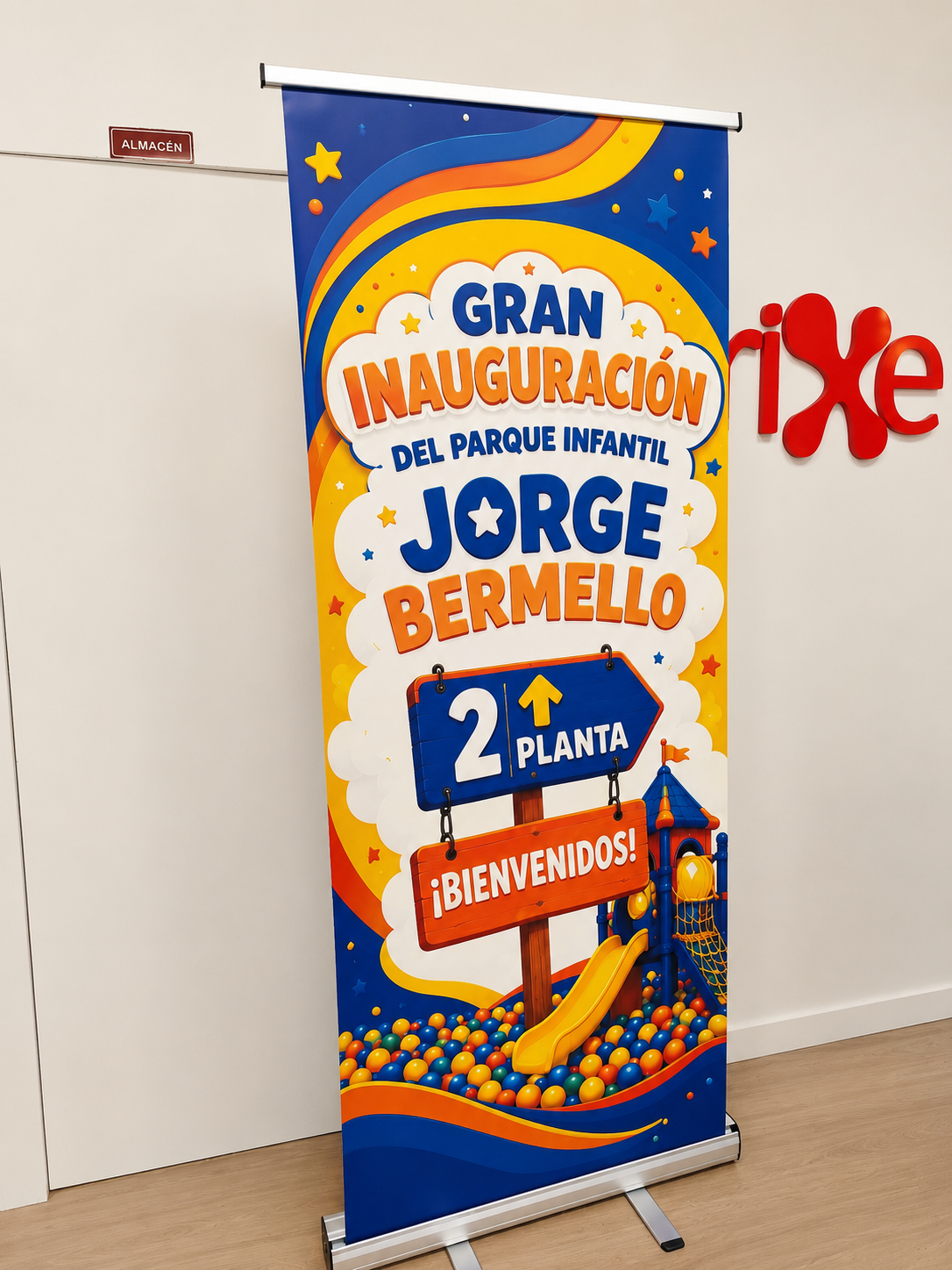 Roll up gran inauguracion parque jorge bermello de 200x100cm Roll up gran inauguracion parque jorge bermello de 200x100cm