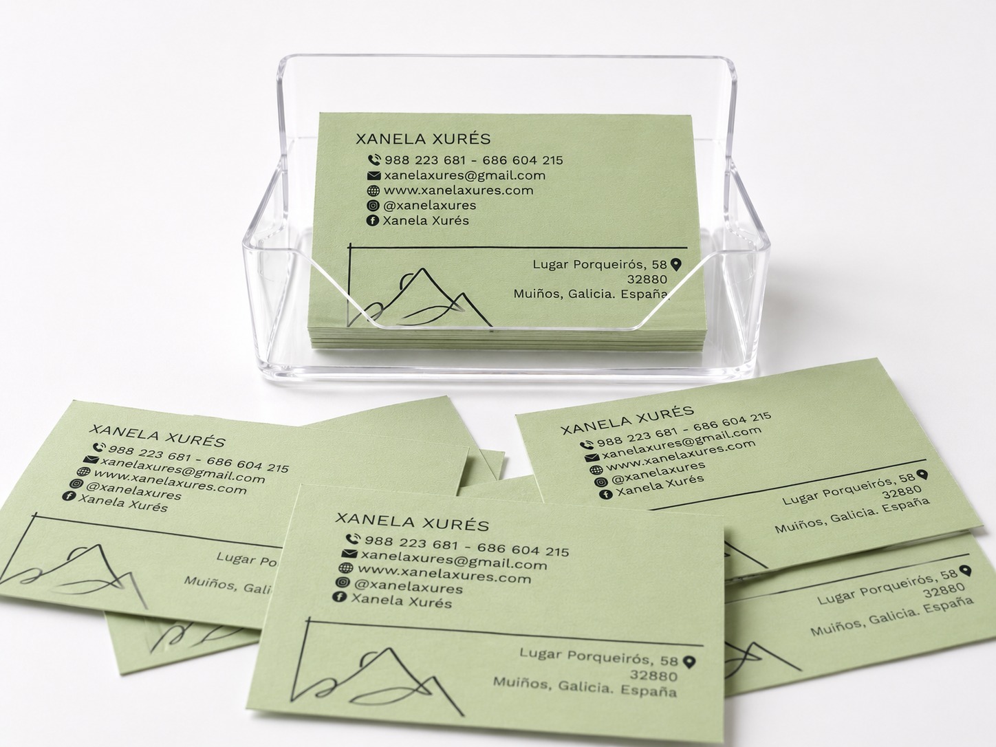 Tarjetas de visita a color impresas a doble cara Tarjetas de visita impresas en Ourense